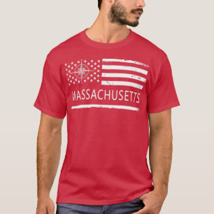 Camiseta U Flag Massachusetts State Love