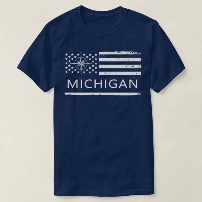 Camiseta U Flag Michigan State Love (Frente do Design)