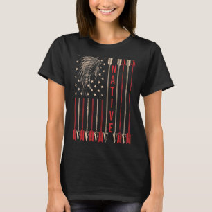 Camiseta U Flag Native American Headdress Indian Blood