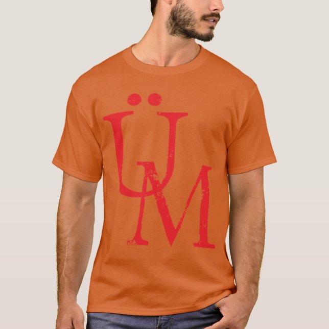 Camiseta U M Ubermensch Superhumano OvermanAcronym Nietzsch (Frente)
