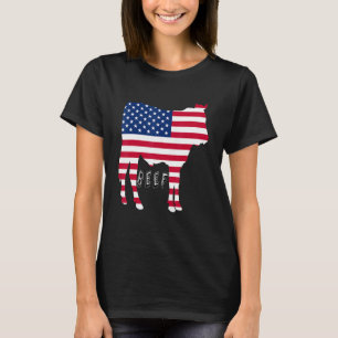 Camiseta U S A Beud Bull Flag Carnivore