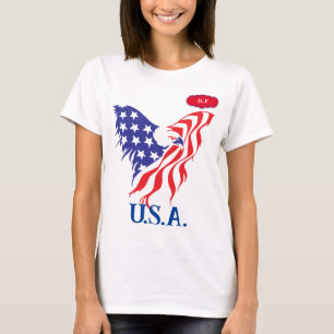 Camiseta "U.S.A." Monograma