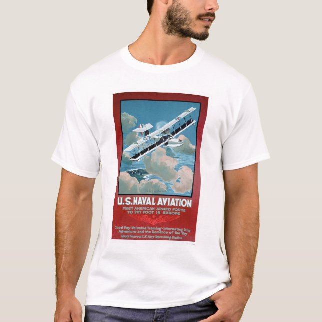 Camiseta U.S. Aviação naval (US02304) (Frente)