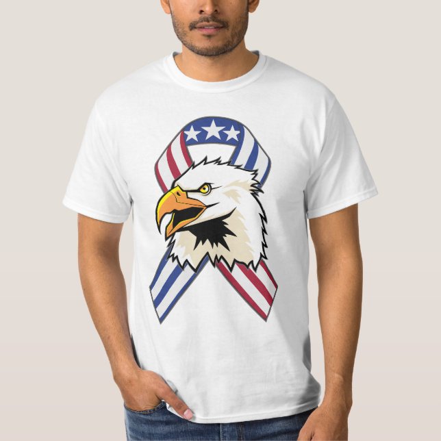Camiseta U.S. Bandeira patriótica de Eagle (Frente)
