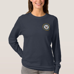 Camiseta U.S. Emblema do marinho do marinho  