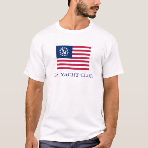 Camiseta U.S. O t-shirt dos homens do yacht club