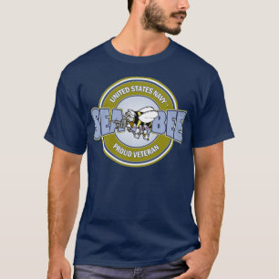 Camiseta U.S. Seabee do marinho