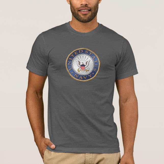 Camiseta U.S. T-shirt do veterano do marinho (Frente)