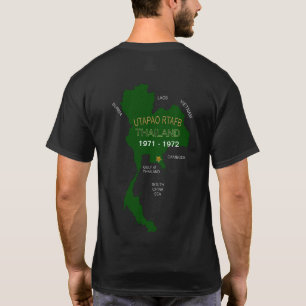 Camiseta U. S. Veteranos da Tailândia militares Utapao RTA
