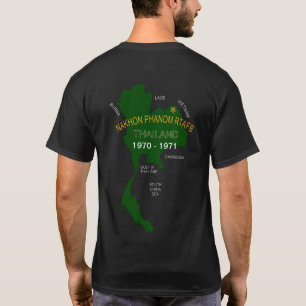 Camiseta U. S. Veteranos militares da Tailândia NKP RTAFB