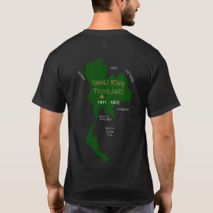 Camiseta U. S. Veteranos militares da Tailândia Takhli RTA