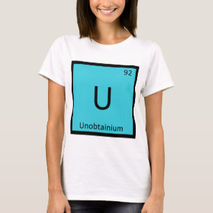 Camiseta U - Símbolo da Tabela Periódica Química do Unobtai