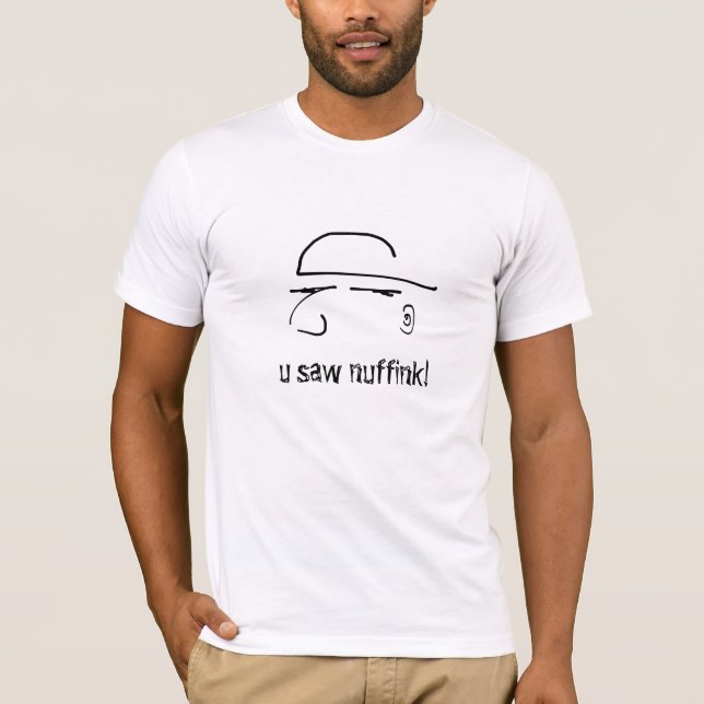 Camiseta u viu nuffink - texto engraçado (Frente)