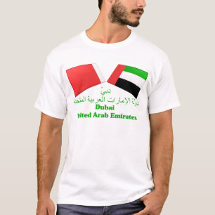 Camiseta UAE & azulejos da bandeira de Dubai
