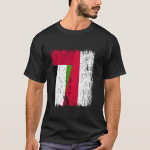 Camiseta UAE Polônia Half Flag Emirados Árabes Unidos Emira