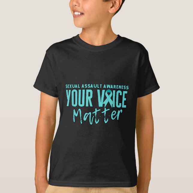 Camiseta Ual Ault Awarness 2025 Teal Ribbon Your Voice S (Frente)