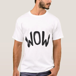 Camiseta Uau – Design de Tipografia Divertido