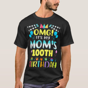 Camiseta Uau É o 100º Aniversário da Minha Mãe Doce 100 Ano