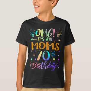 Camiseta Uau É O 70º Aniversário Da Minha Mãe Doce 70 Anos