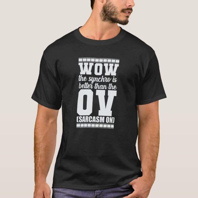 Camiseta Uau, o Synchro é melhor que o Sarcasmo OV (Frente)