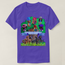 Camiseta Uau Weenie Family Tree Purple Tee Para Homens/Mulh