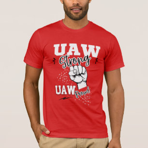 Camiseta UAW Strike United Auto Worker Union UAW Strong Red