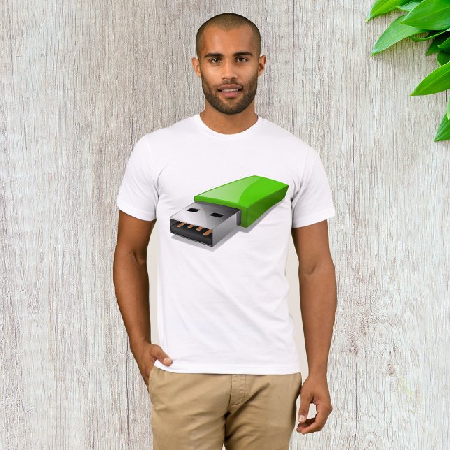 Camiseta Ub Flash Drive Mens T-Shirt (Criador carregado)