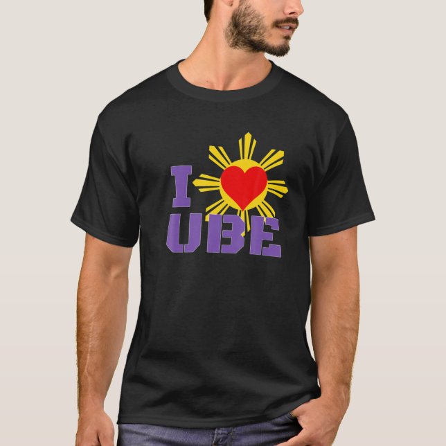 Camiseta Ube Bae I Love Your Way Filipinas Comida (Frente)