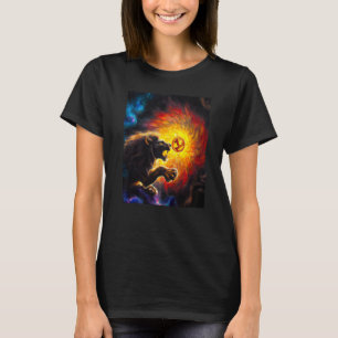 Camiseta ÜBERMENSCH LION vs Dragão Nietzche impressioni