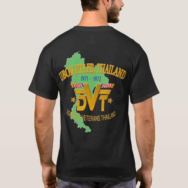 Camiseta Ubon RTAFB, t-shirt dos veteranos de Tailândia (Verso)