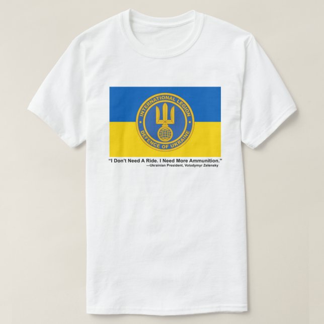 Camiseta Ucrânia (Frente do Design)