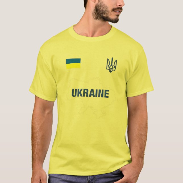 Camiseta Ucrânia 2021 Futebol da seleção ucraniana (Frente)