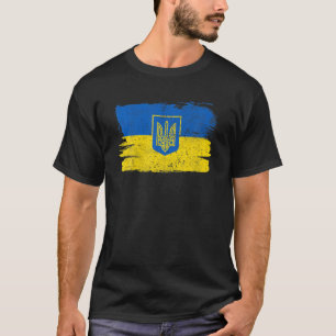 Camiseta Ucrânia Bandeira Amizade de Apoio Ucraniano Paz V
