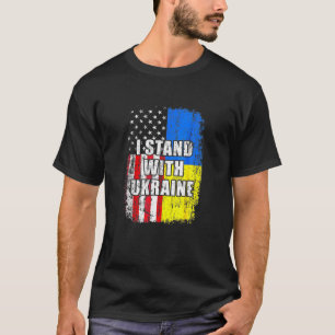 Camiseta Ucrânia Bandeira Amizade de Apoio Ucraniano Paz Vi