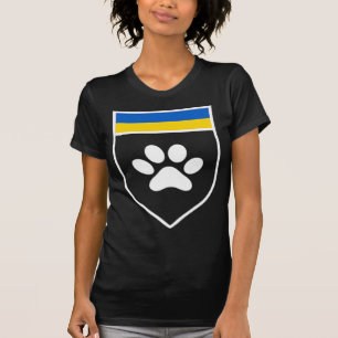 Camiseta Ucrânia: Bandeira de Sensibilização para Pet Supor