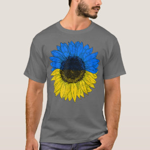 Camiseta Ucrânia Bandeira Girassol Vintage, na Ucrânia