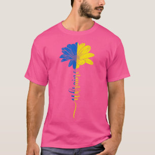 Camiseta Ucrânia Bandeira Sunflower Vintage Apoio ucraniano