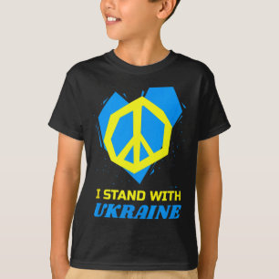 Camiseta Ucrânia Bandeira Ucraniana Paz Eu Apoio a Ucrânia