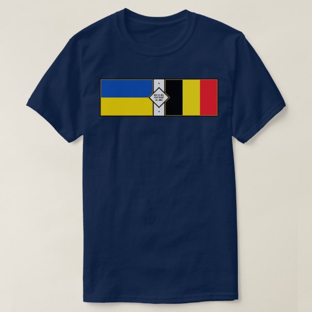 Camiseta Ucrânia Bélgica EURO 2024 (Frente do Design)