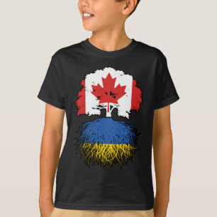 Camiseta Ucrânia Canadá, Canadá, Canadá, Bandeira de Raízes