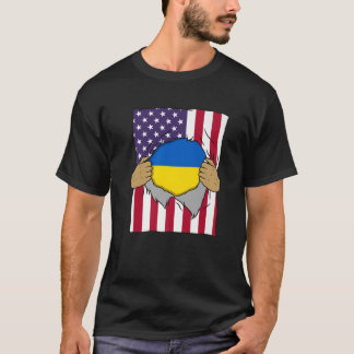 Camiseta Ucrânia Flag Dentro Me Home Orgulho Ucraniano Amer