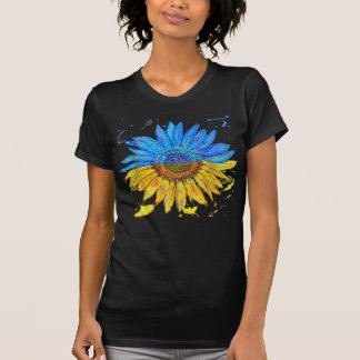 Camiseta Ucrânia Flag Sunflower Vintage Ucraniano