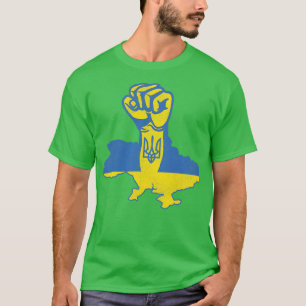 Camiseta Ucrânia: Forte Punho Levantado