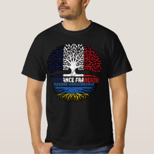 Camiseta Ucrânia França, França, Árvore Bandeira