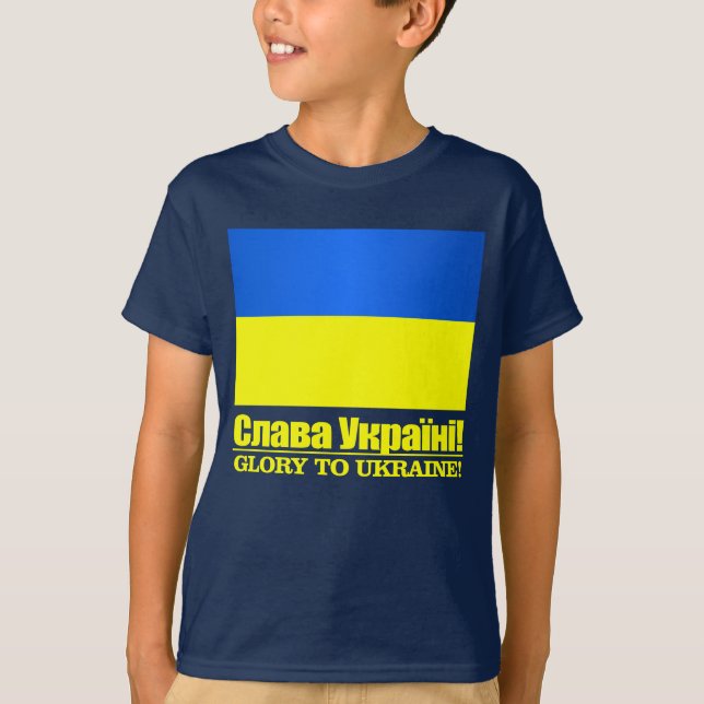 Camiseta Ucrânia (Glória à Ucrânia) (Frente)