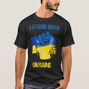 Camiseta Ucrânia Glória Apoie a Ucrânia Fique com a Ucrânia