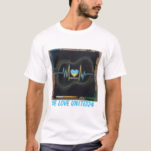 Camiseta Ucrânia Heartbeat United24 Support t-shirt para ho