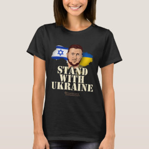 Camiseta Ucrânia Israel Volodymyr Zelenskyy Fique Com Ucr