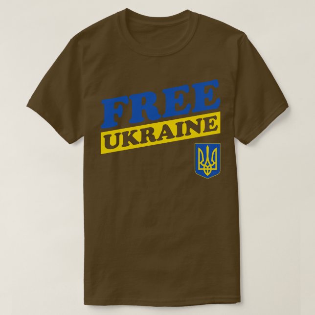 Camiseta Ucrânia livre (Frente do Design)