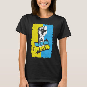 Camiseta Ucrânia Livre Eu Apoio a Bandeira da Ucrânia Apoio